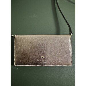 Kate Spade Rose Gold Phone Wallet Crossbody Bag